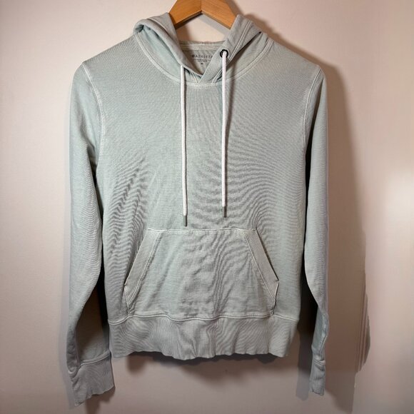 Athleta Sundown Hoodie Sweatshirt Pullover Top Opal Green, Size M - Picture 4 of 6